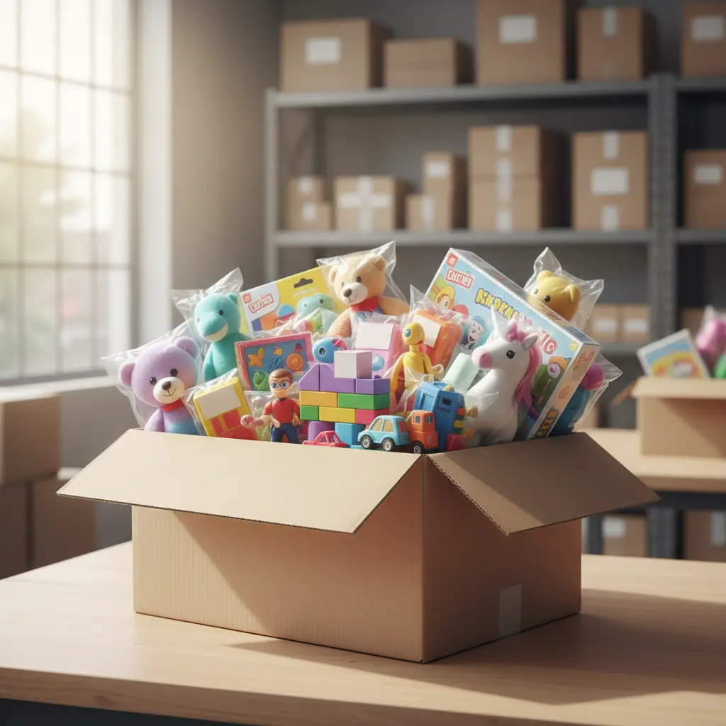 Box of toys for wholesale